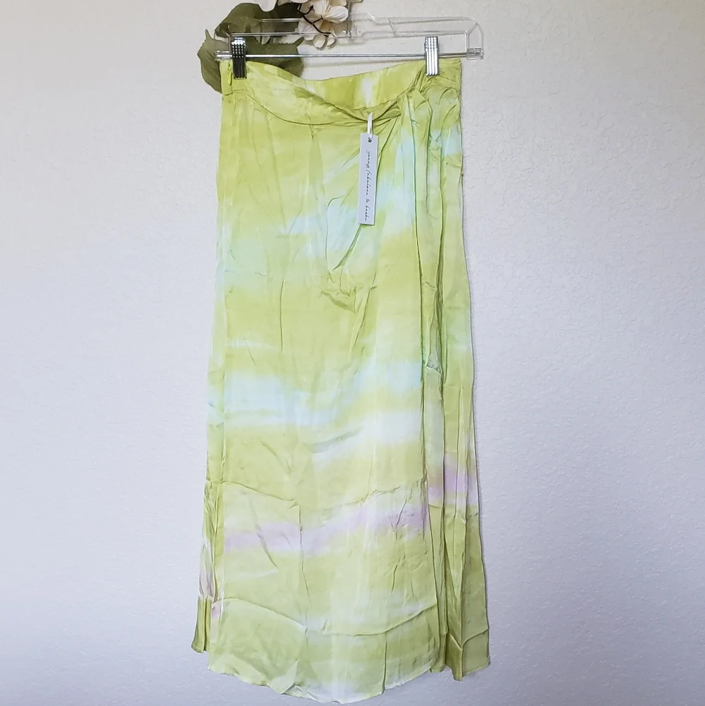 YFB Savanna Twist Tie Dye Midi Skirt NWT - Picture 2 of 6